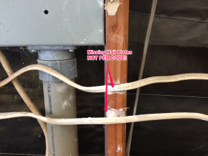 More code violations! If I can, I'm going to replace every wire in this house! Especially because they're aluminum.