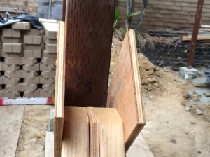 This shows the top of the jack, with the corners of the jack post cut at 45